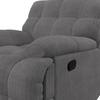 RELAXZETEL NATALIE - Donkergrijs/Zwart, Modern, Hout/Textiel (98/94/106cm) - Bessagi Home