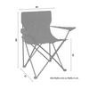 CAMPINGSESSEL BLACKY - noir, Basics, métal/textile (80/80/51cm)