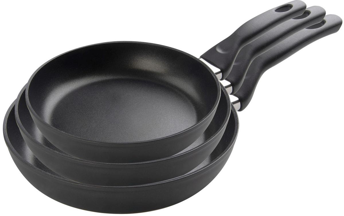 ZESTAW PATELNI 1006973 ZWILLING - czarny, Basics, metal (20+24+28cm) - Zwilling