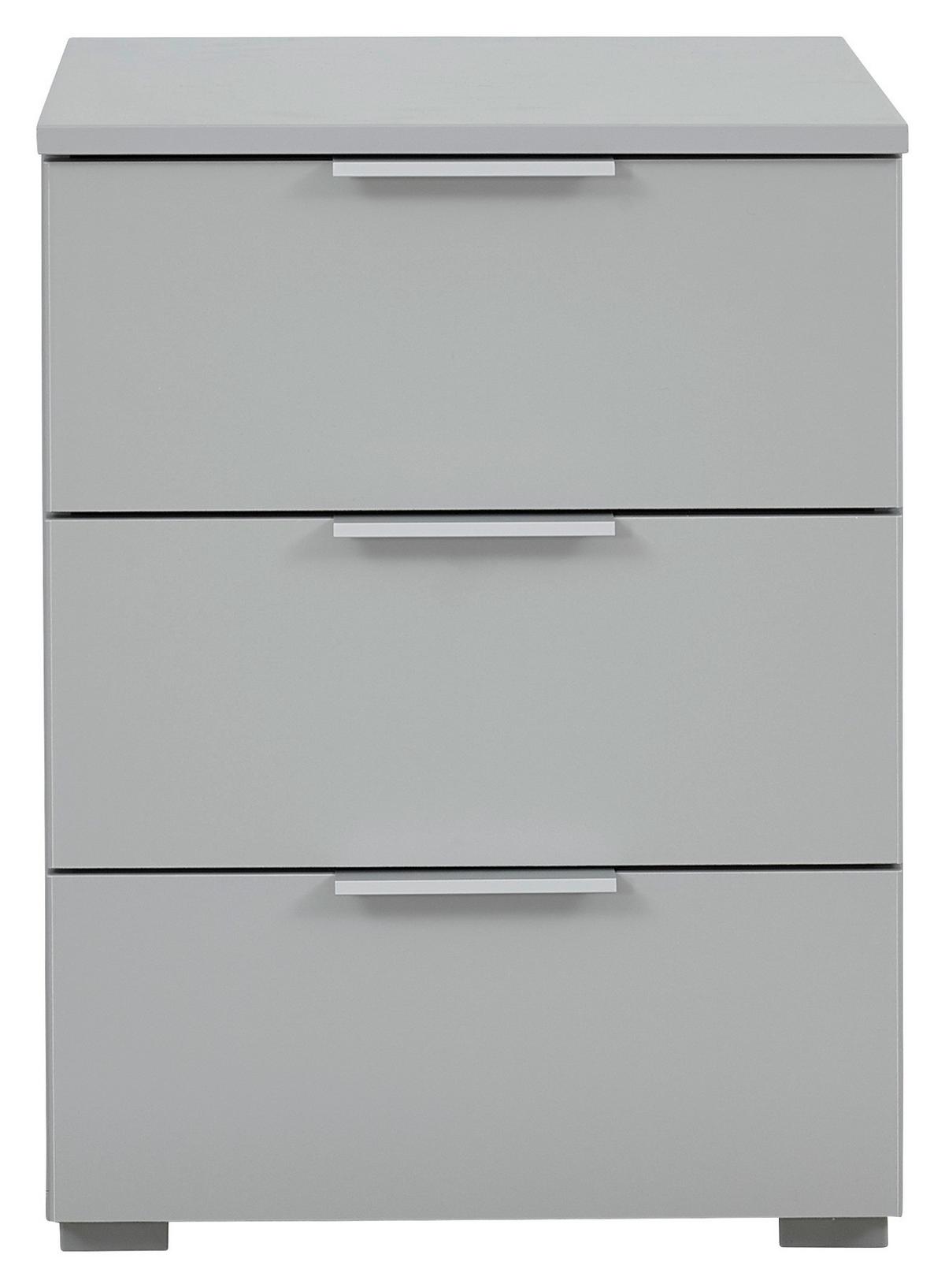 Noptieră ALABAMA - gri deschis, Modern, material pe bază de lemn (47/62/42cm)