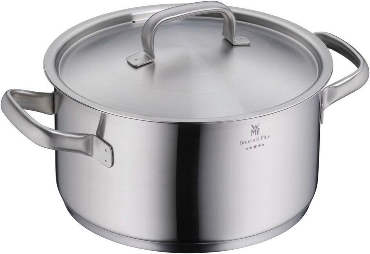 ZESTAW GARNKÓW GOURMET PLUS WMF - kolor stalowy, Basics, metal (50,6/29,4/23,7cm) - WMF