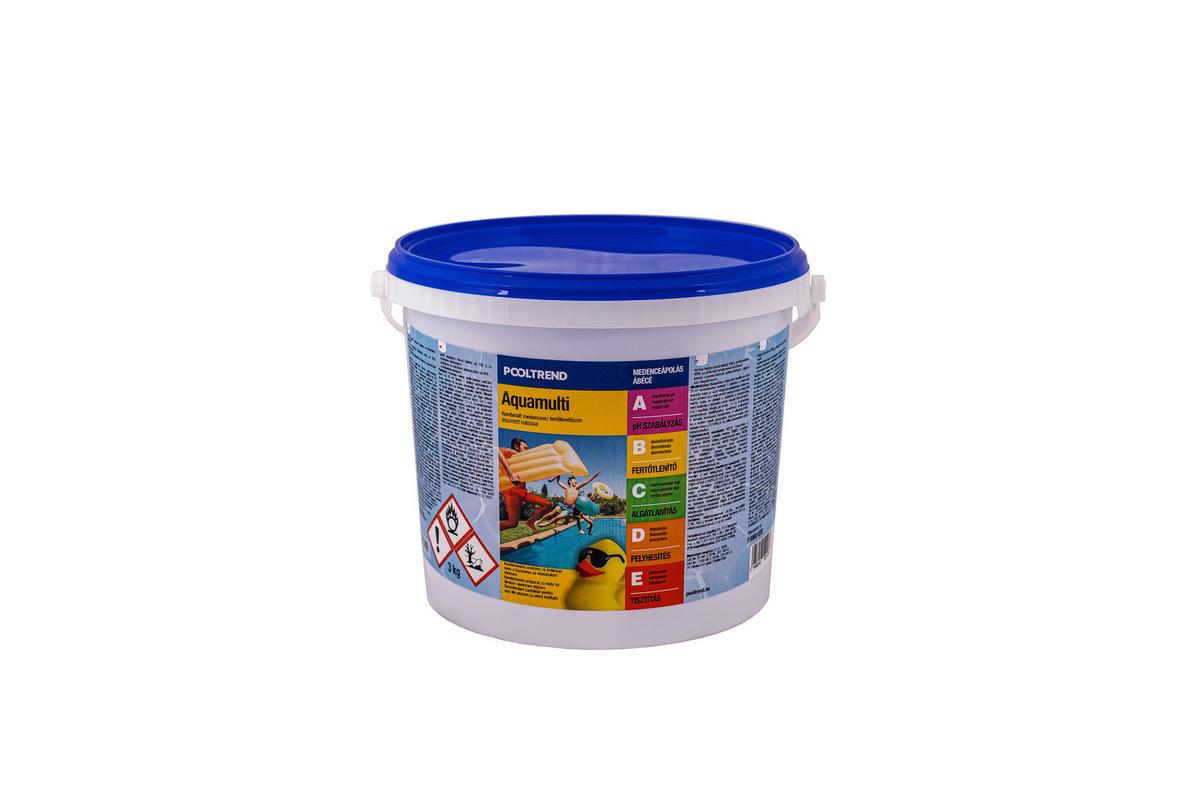 Kombinált Vízkezelő Tabletta 15db/csomag 3kg Aquamulti - sárga/narancs, műanyag (3kg)