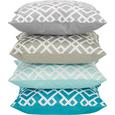Zierkissen Joanna Türkis 45x45cm - Türkis, Textil (45/45cm) - MÖMAX modern living