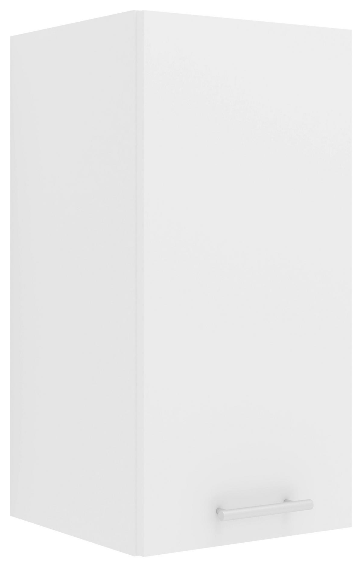 Kuhinjska Zgornja Omarica Esilo, Bela - bela/barve aluminija, Konvencionalno, kovina/leseni material (30/60/31cm) - MID.YOU