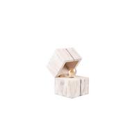 Tischleuchte Treasure in Weiß max. 2 Watt - Weiß, Trend, Holz (12/12/16cm) - Trio Leuchten