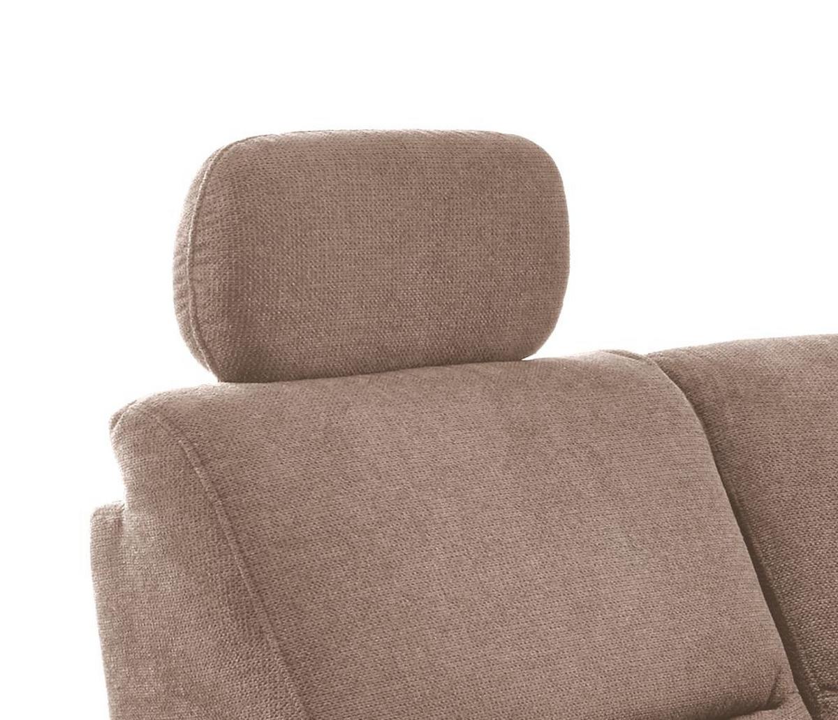 Wohnlandschaft Parole Hellbraun Struktur - Hellbraun/Wildeiche, KONVENTIONELL, Holz/Textil (186/237cm) - Livetastic