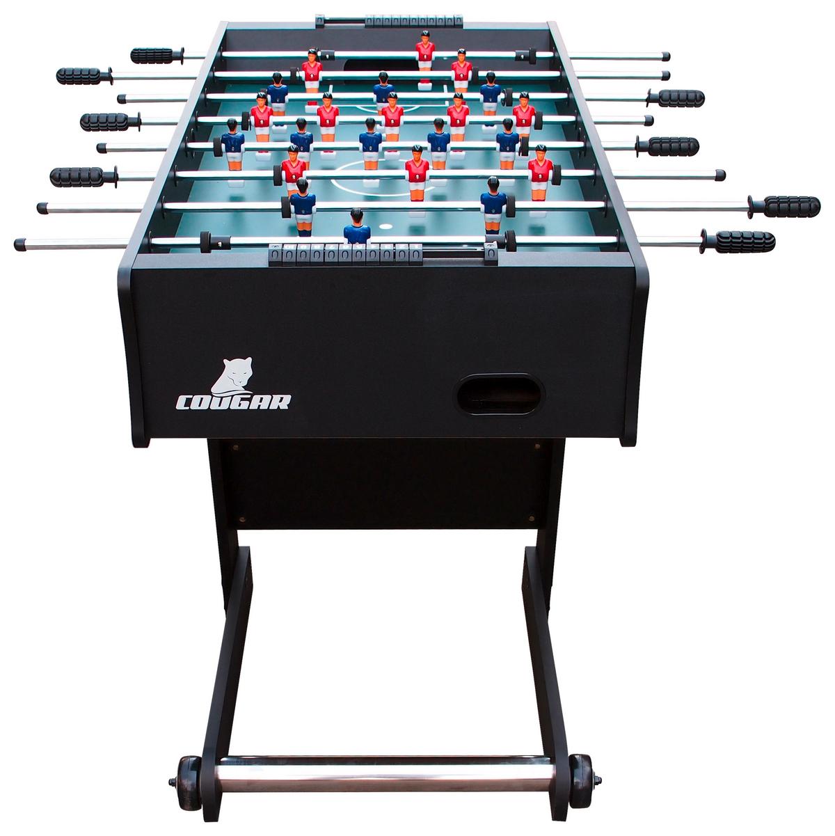 Tischfußball Scorpion Kick in Schwarz - Schwarz, MODERN, Holz (121/61/81cm) - Ambia Garden