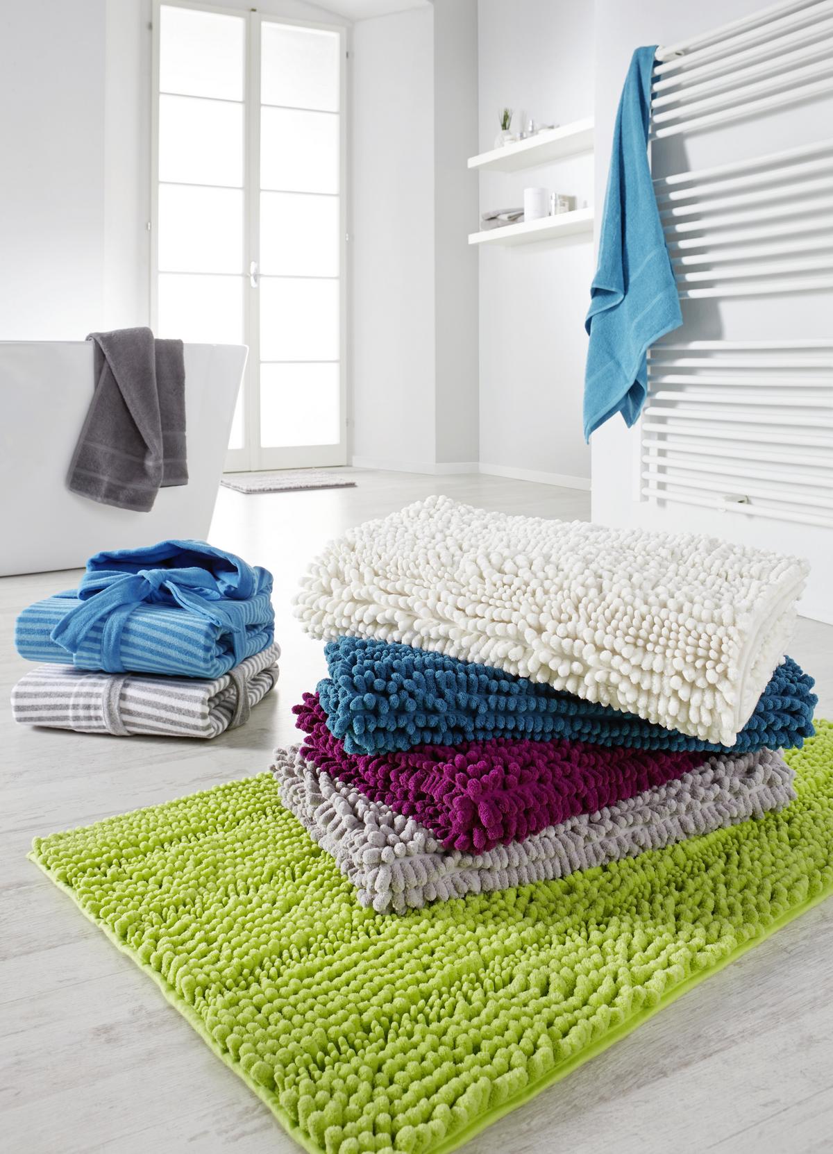 Badematte Uwe Weiss 60x100cm - Weiss, Textil (60/100cm) - Modern Living