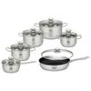 SET DE CASSEROLES AVERY - clair/Transparent, KONVENTIONELL, verre/métal - ELO
