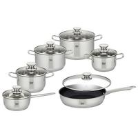 Set de oale 12/1 Avery - străveziu/culoare inox, Konventionell, sticlă/metal - ELO