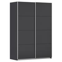 Ormar S Kliznim Vratima Subito - boje grafita/boje aluminija, Moderno, drvni materijal/metal (136/197/61cm) - Modern Living
