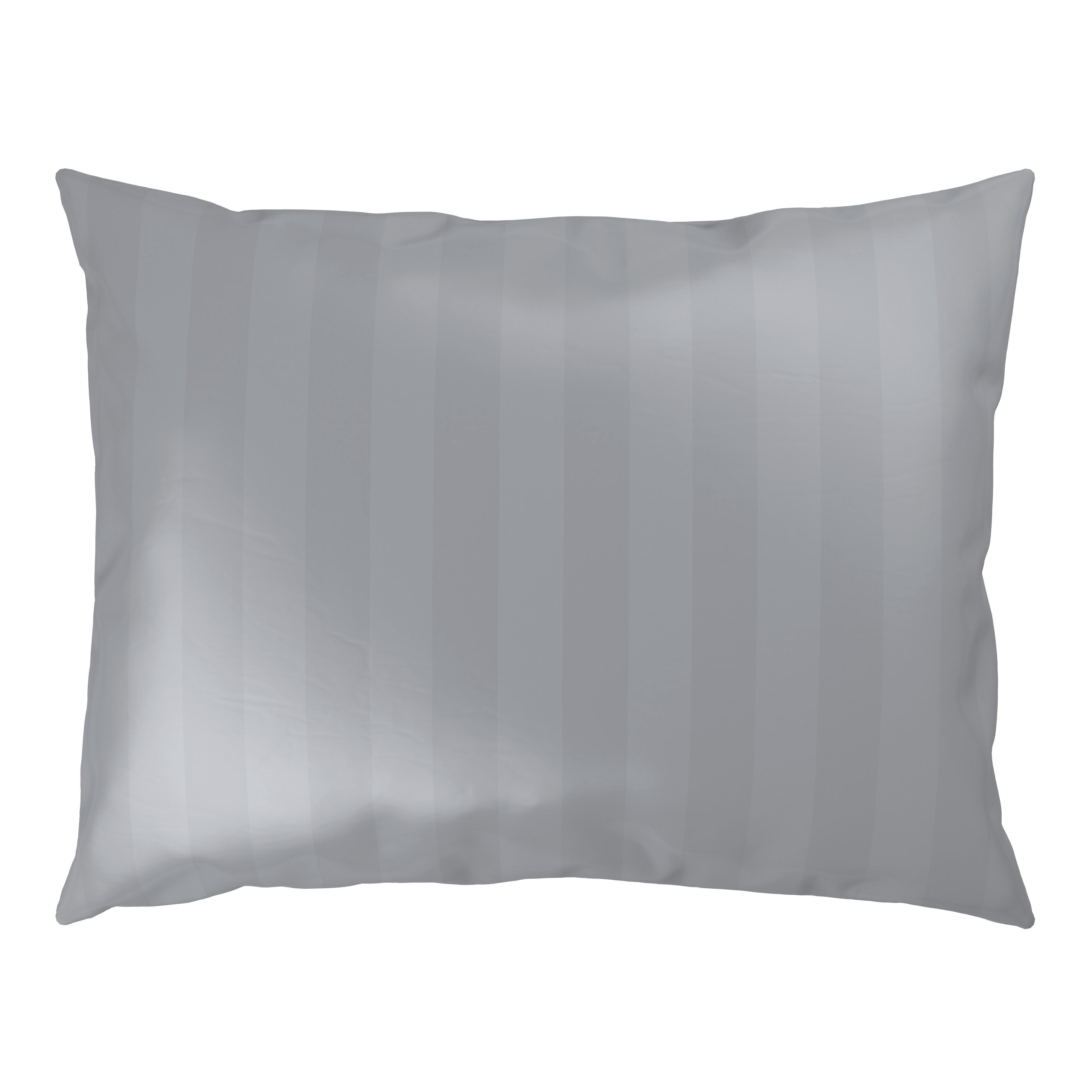Kissenhülle Xenia Streif Silberfarben ca. 40x60cm - Silberfarben, MODERN, Textil (40/60cm) - Premium Living