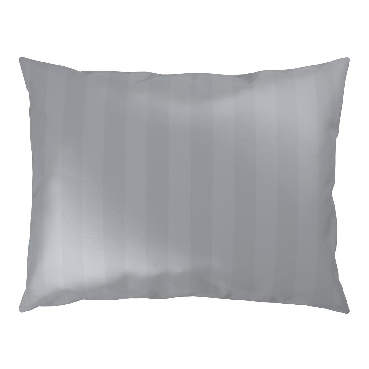 Kissenhülle Xenia Streif Silberfarben ca. 40x60cm - Silberfarben, MODERN, Textil (40/60cm) - Premium Living