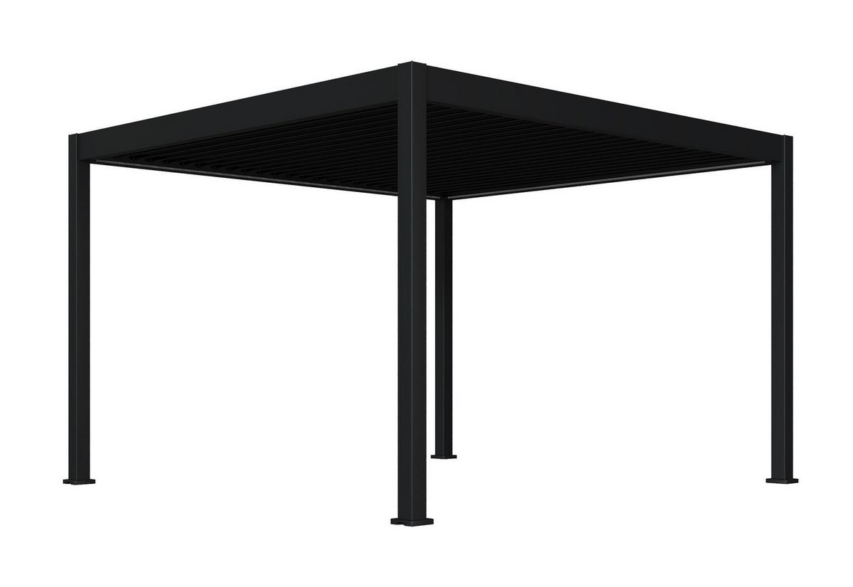 PERGOLA DELUXE 3,6X4M ANTHRAZIT - Anthrazit, Basics, Metall (360/255/400cm) - Gardenson