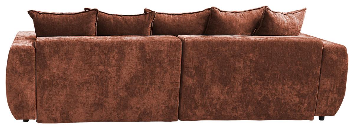 Mega Sofa Berg - boje hrđe/crna, Trend, tekstil/plastika (292/71-99/127cm) - Modern Living