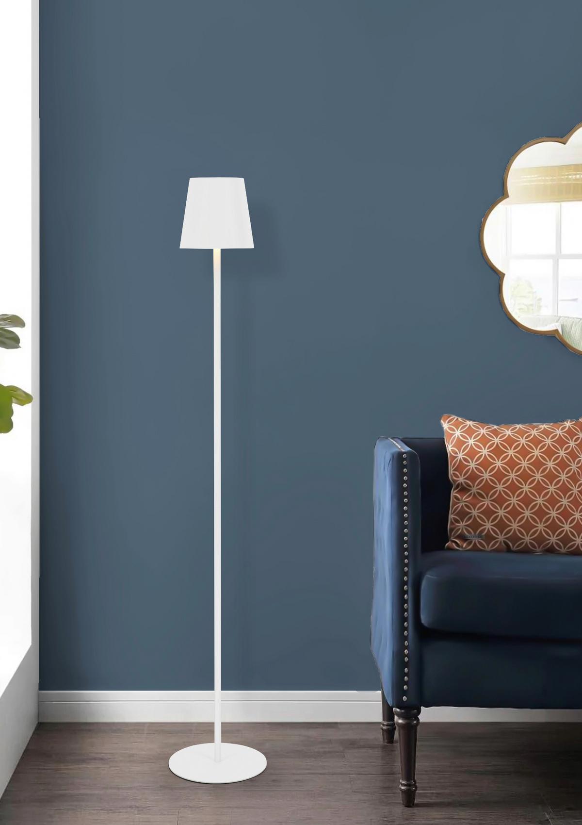 AKUMULATOROWA LAMPA STOJĄCA FORT LAUDERDALE *SBN* - biały, Design, tworzywo sztuczne/metal (22/130cm) - Novel