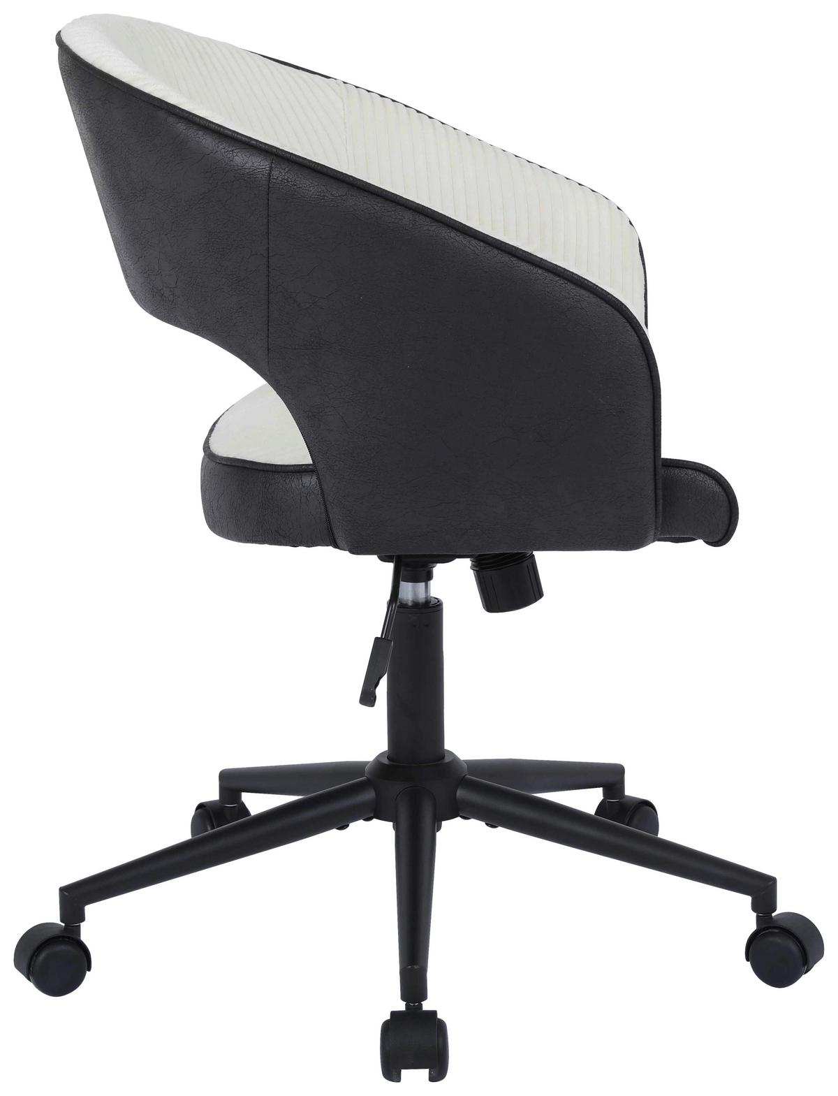 Uredska Stolica Daisy - bež/crna, Moderno, drvo/metal (57,5/78-86/62cm) - Mömax