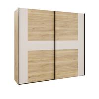 Ormar S Kliznim Vratima Bellevue - boje hrasta/boje pijeska, Konvencionalno, drvni materijal/metal (220,1/210,5/62,9cm) - Modern Living