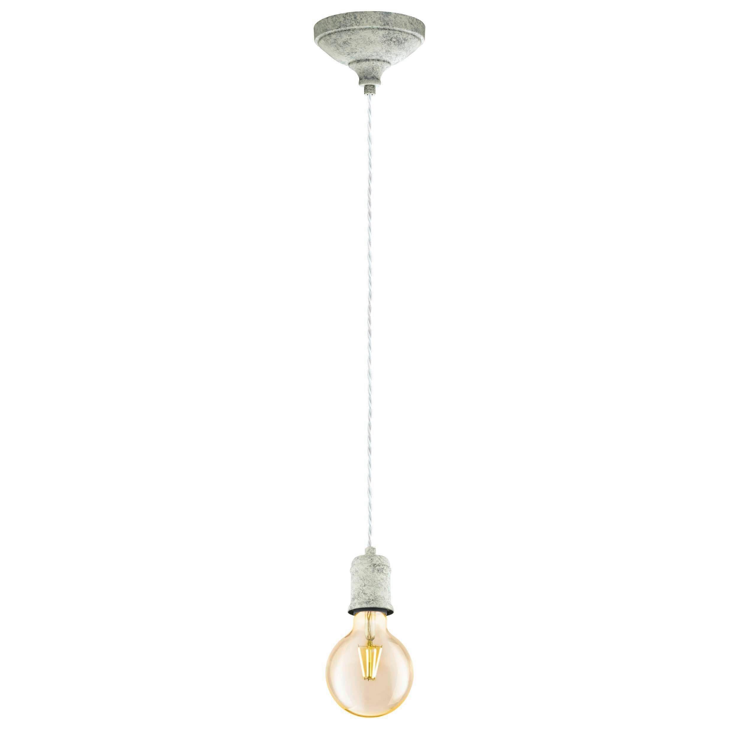 Hängeleuchte 32533_yorth - Weiss, Natur, Metall (12.5/200cm) - Eglo