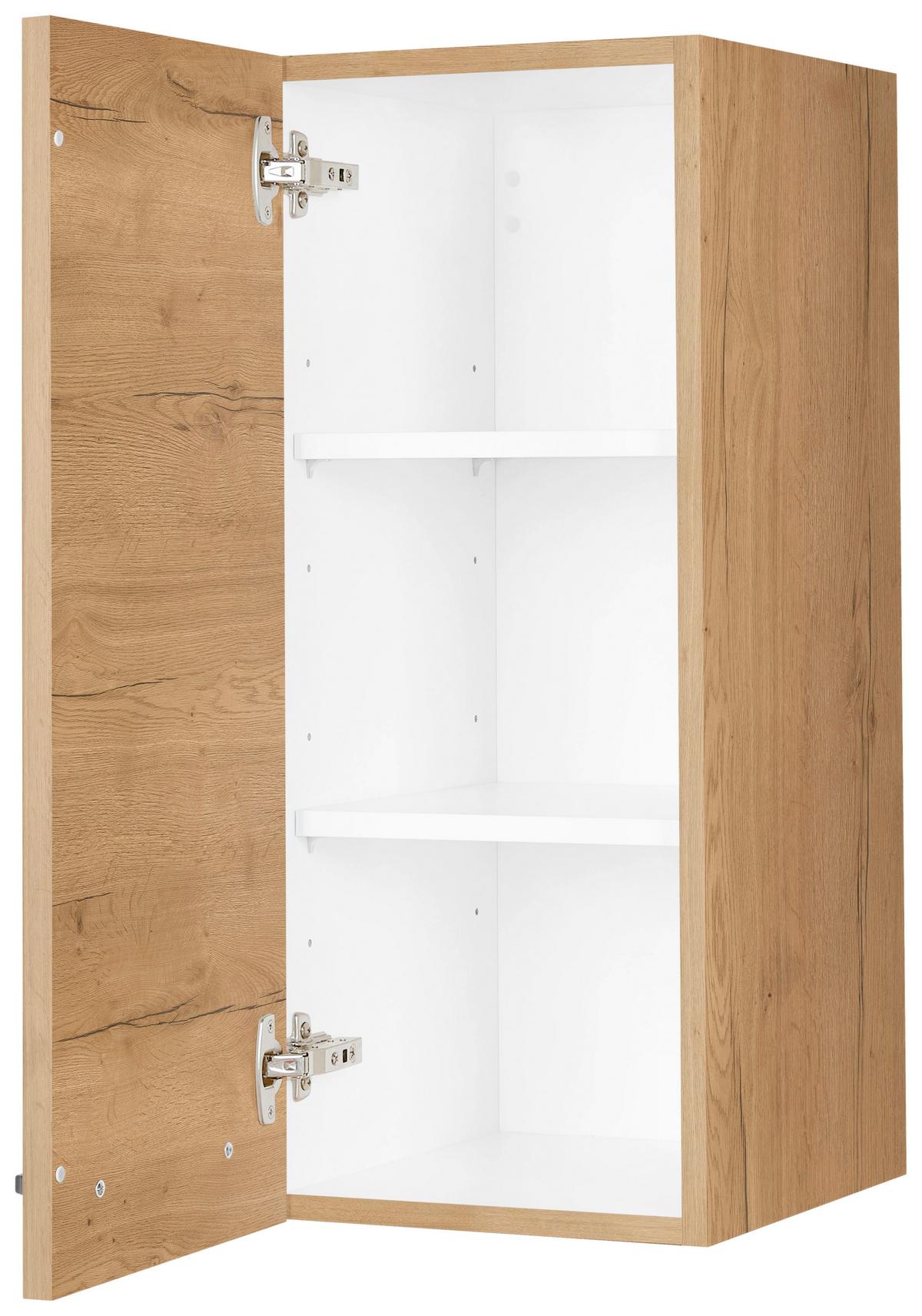 Küchenoberschrank Structura Eiche - Eichefarben/Schwarz, MODERN, Holzwerkstoff/Metall (30/72/35cm) - Nobilia