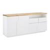 SIDEBOARD CARLOS - vit/ekfärgad, Modern, trä (180/80,5/42cm) - Bessagi Home