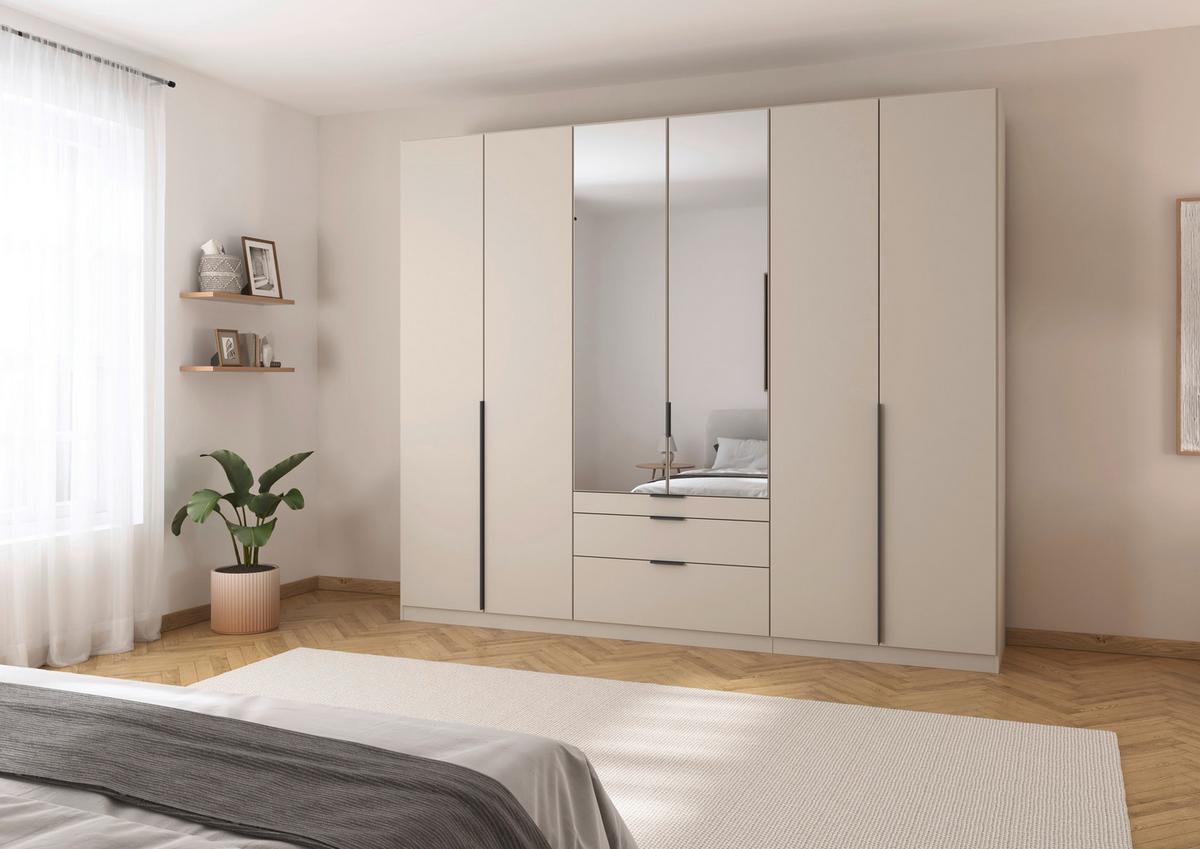 Ormar S Klasničnim Vratima Alabama - siva/srebrne boje, Moderno, drvni materijal/metal (271/229/54cm) - Modern Living