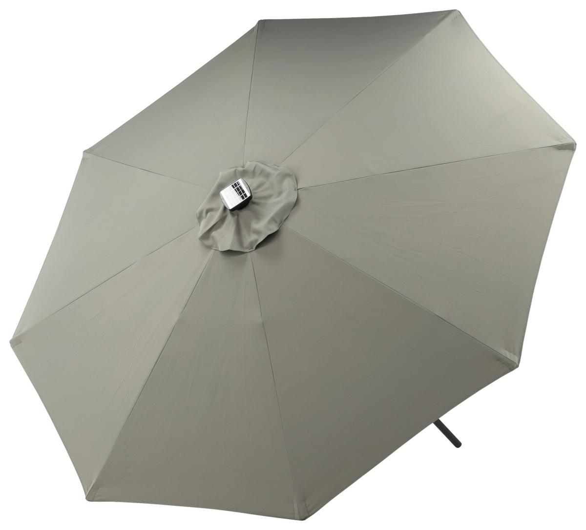 SONNENSCHIRM SABAL - Schwarz/Grau, KONVENTIONELL (270/241/270cm) - Gardenson