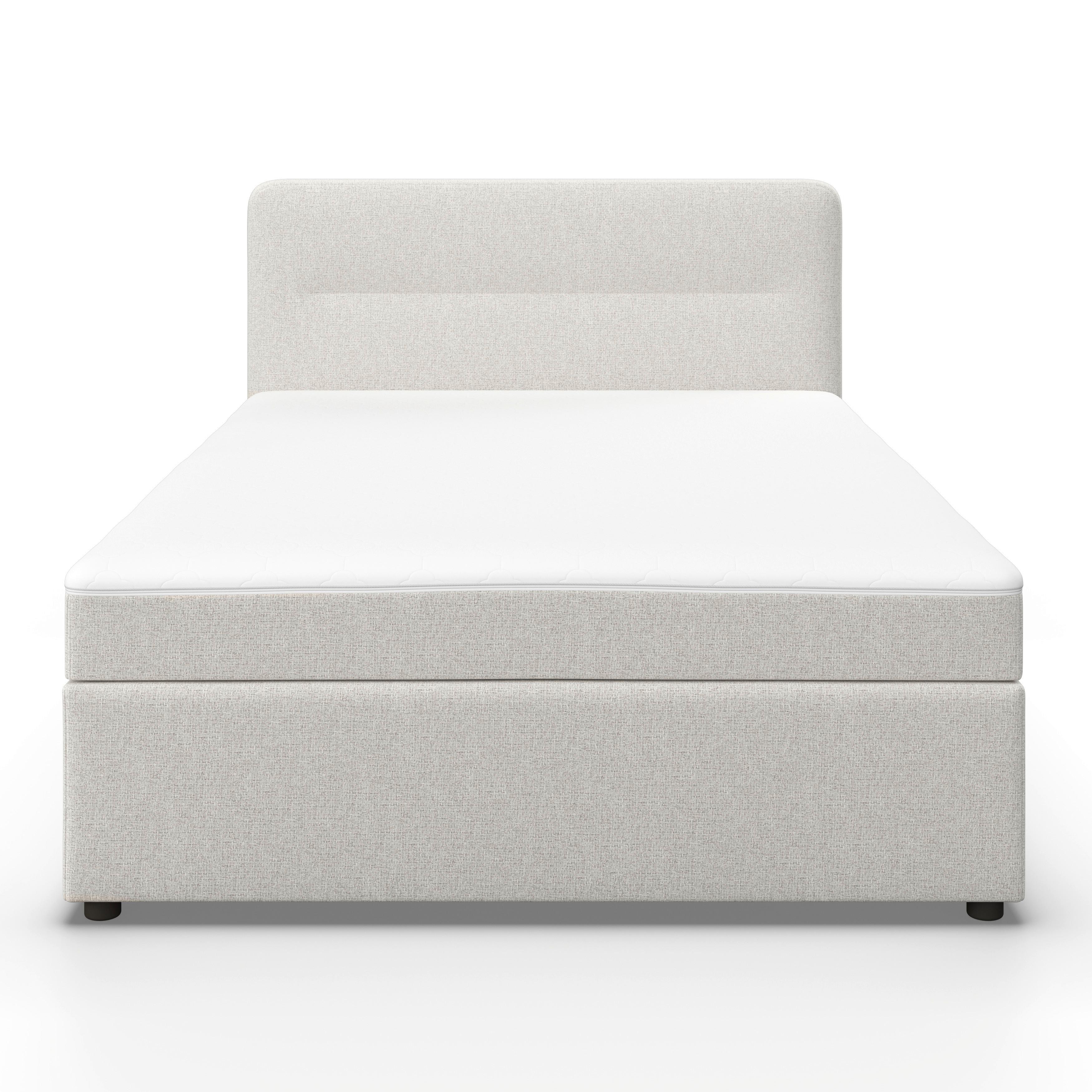 BOXSÄNG MARCO - svart/cremefärgad, Modern, trä/textil (140/200cm) - Bessagi Home