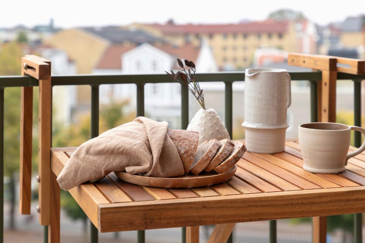 Gartentisch Marion ca. 60x45x55 cm Akazie - Akaziefarben, KONVENTIONELL, Holz (60/45/55cm) - Gardenson