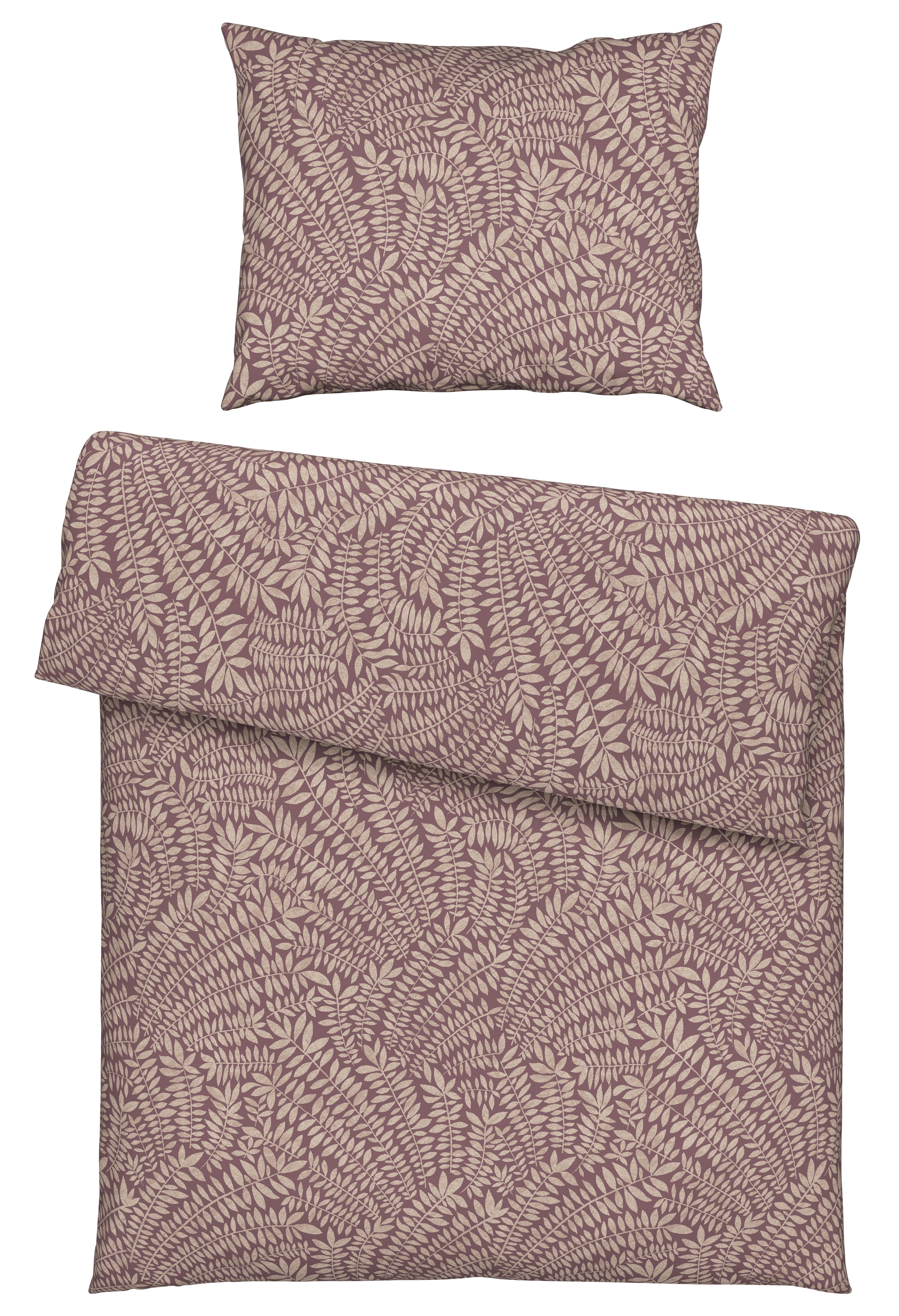 Bettwäscheset Lorita - Mauve, Textil (160/210cm) - Modern Living