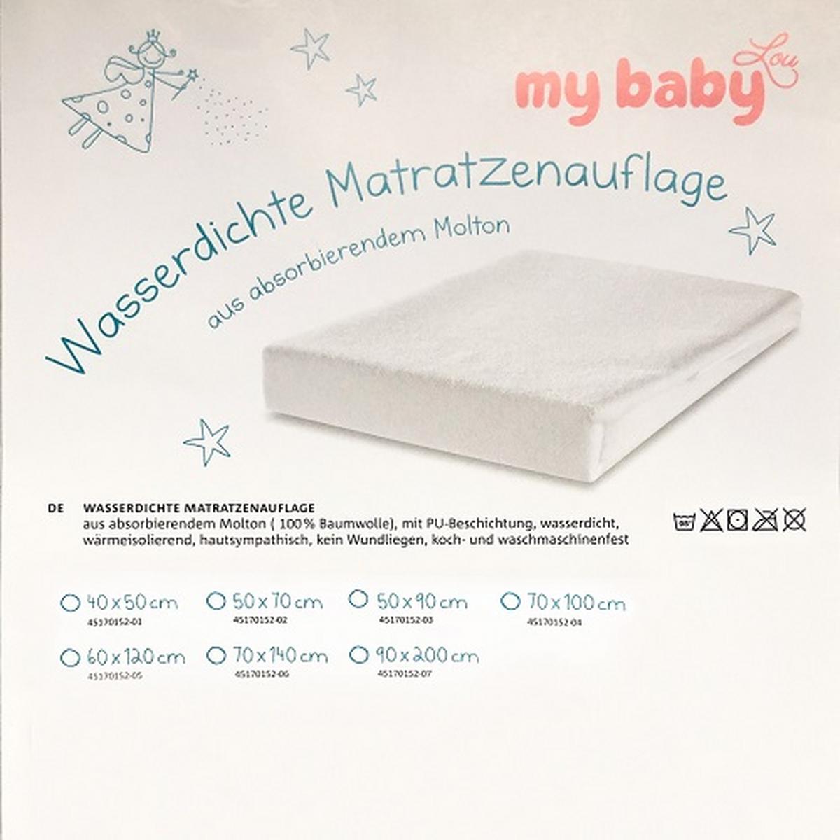 MATA OCHRONNA 701507 - biały, Basics, tkanina (70/140cm) - My Baby Lou