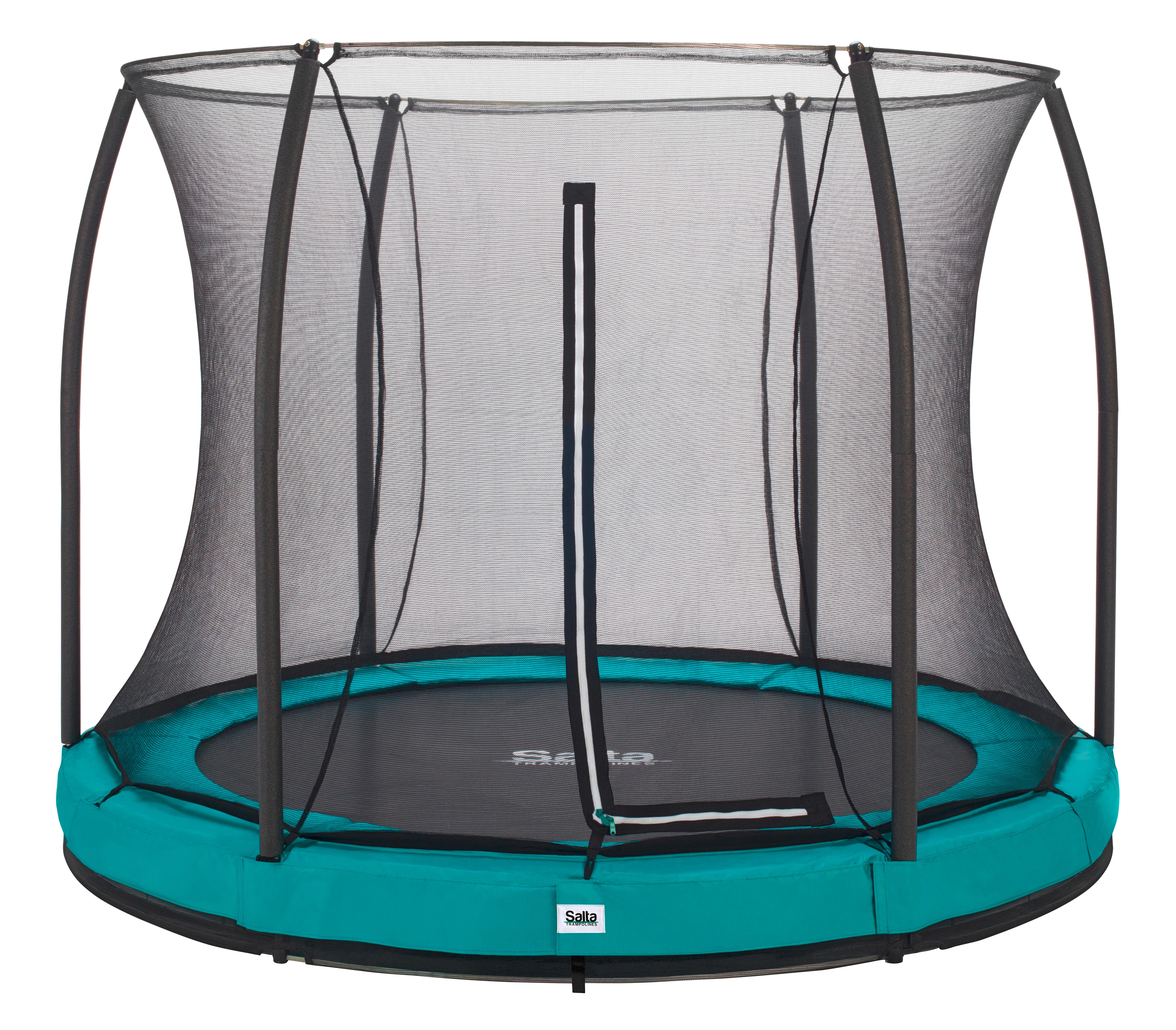 Boden-Trampolin Salta Comfort Ø ca. 305cm - Grün, Basics, Metall (305cm) - Salta