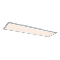 Stropna Led-svetilka Cornelius -Akt- - srebrne barve/bela, Moderno, kovina/umetna masa (120/30/7,5cm) - Mömax