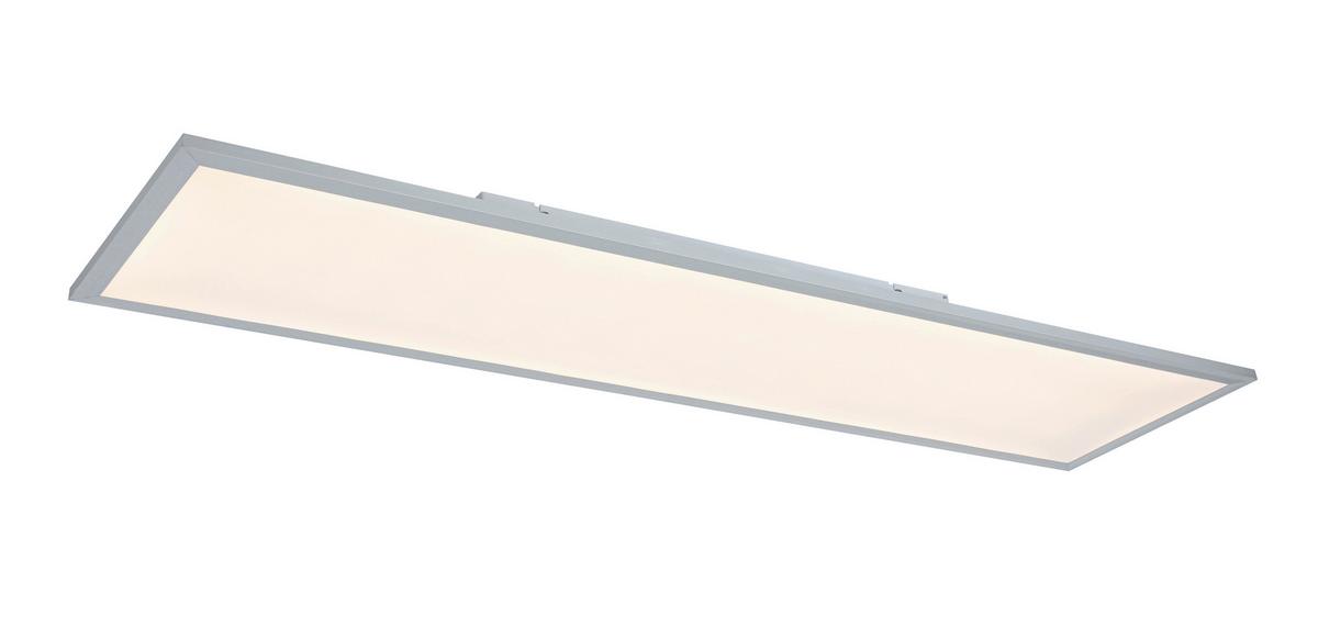 Stropna Led-svetilka Cornelius -Akt- - srebrne barve/bela, Moderno, kovina/umetna masa (120/30/7,5cm) - Mömax