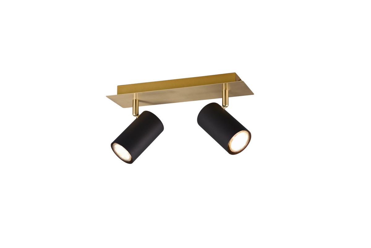 Strahler Marley Schwarz/Gold max. 35 Watt - Goldfarben/Schwarz, Basics, Metall (30/9/15cm) - Trio Leuchten