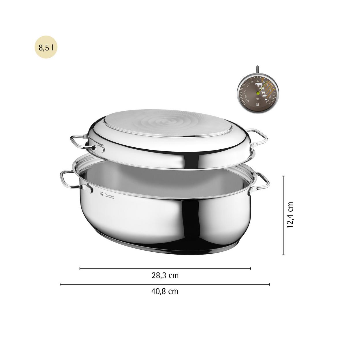 BRYTFANNA WMF 07 8801 6040 - kolor srebrny, Basics, metal (41/18/28,5cm) - WMF
