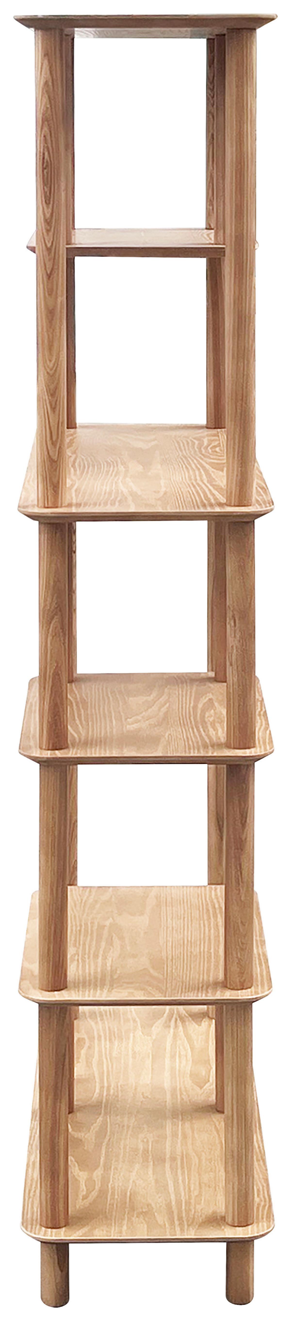 Álló Polc Mats - natúr színű, Modern, faalapú anyag/fa (70/142/30cm) - Premium Living