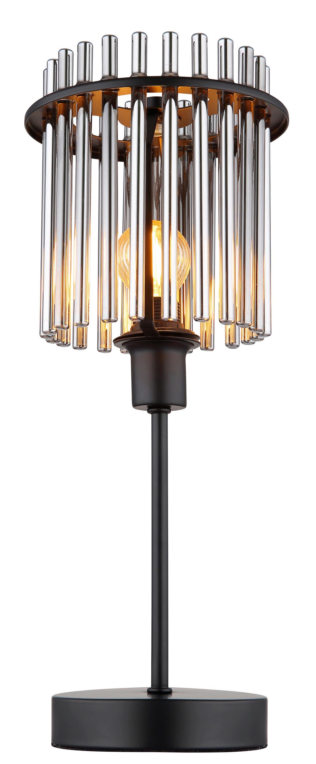 LAMPA STOŁOWA 15698T - czarny/szary, Trend, metal/szkło (15/37,5cm)