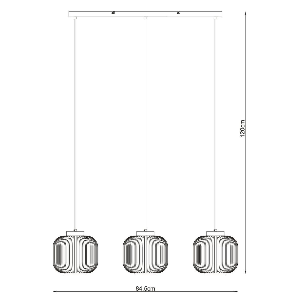 LAMPA WISZĄCA ANNA - biały, Trend, metal/drewno (84.5/20/120cm) - Collett's Monde