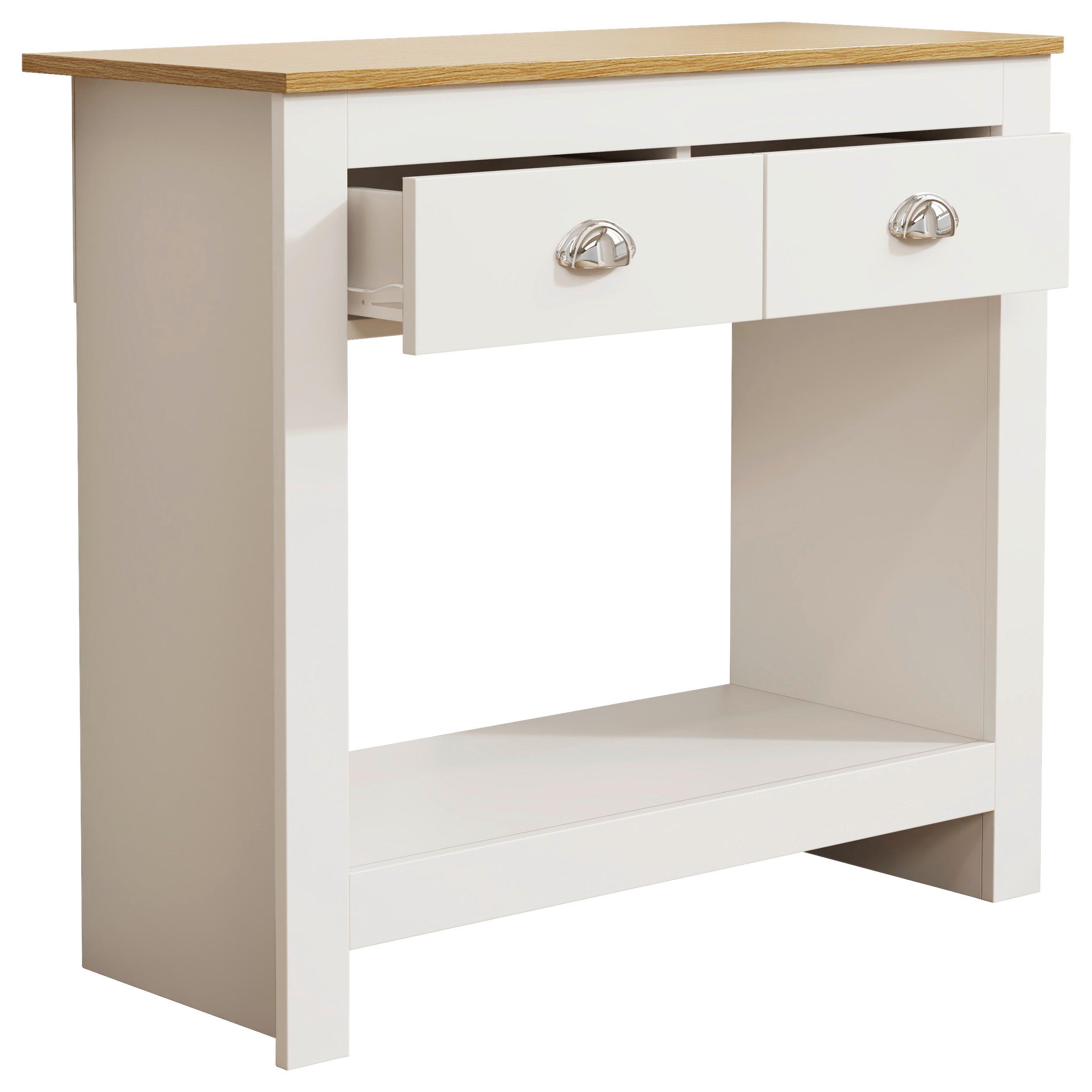 Kommode Balusa S - Honigeiche/Weiss, Lifestyle, Holzwerkstoff/Metall (85/76/35cm) - MID.YOU