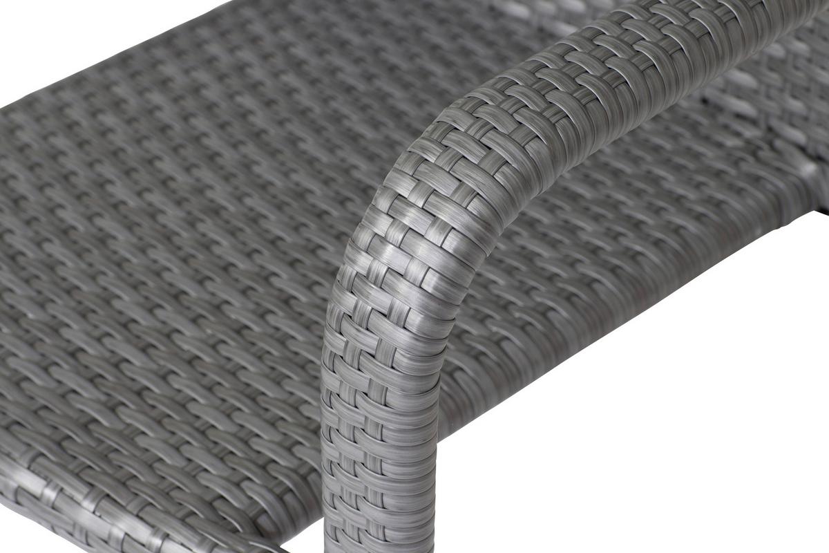 Stapelsessel Grau wetterfest - Grau, MODERN, Kunststoff/Metall (56/83/60cm) - Siena Garden
