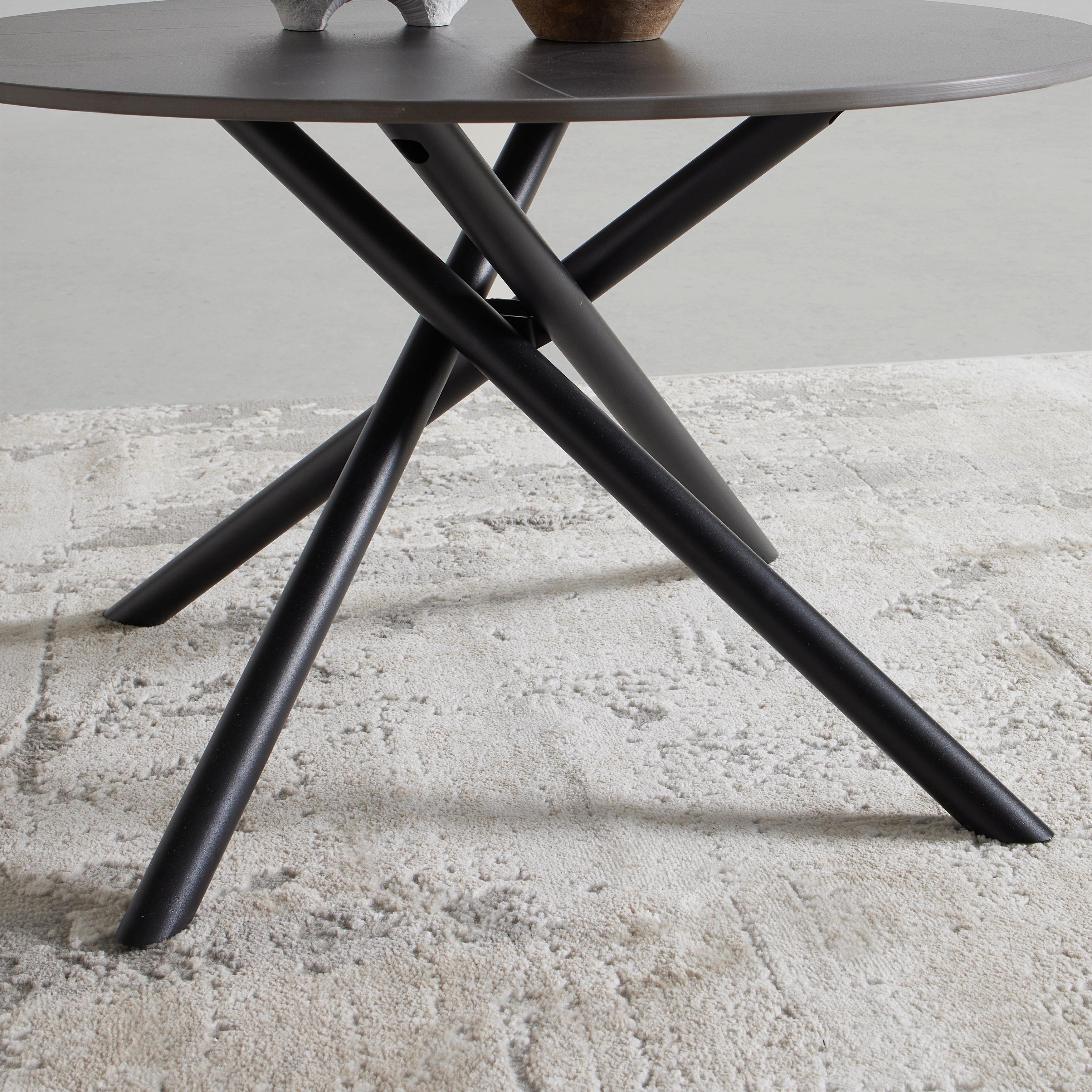 Couchtisch Marbella Schwarz - Schwarz, MODERN, Keramik/Metall (70/70/44cm) - Mömax