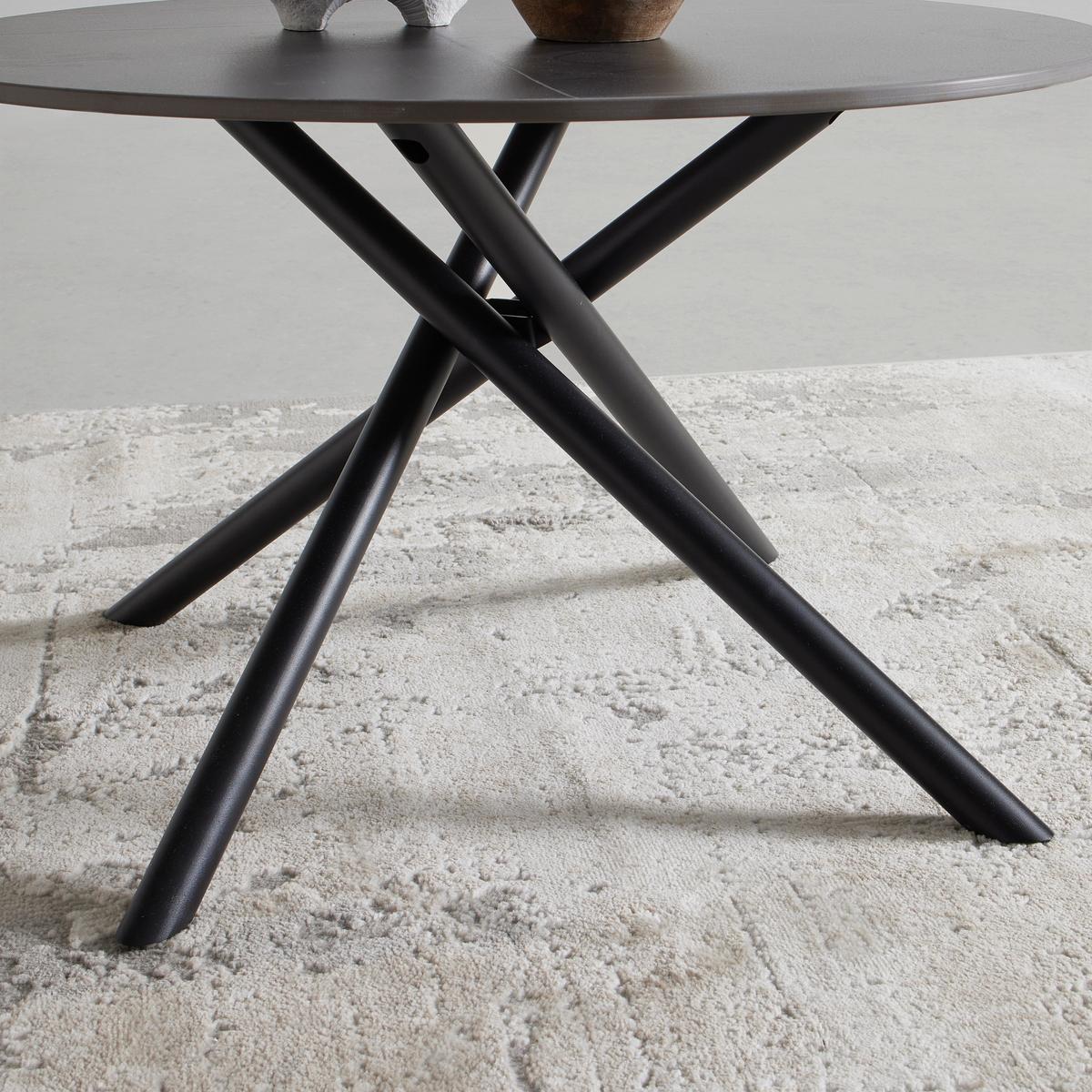 Couchtisch Marbella Schwarz - Schwarz, MODERN, Keramik/Metall (70/70/44cm) - Mömax