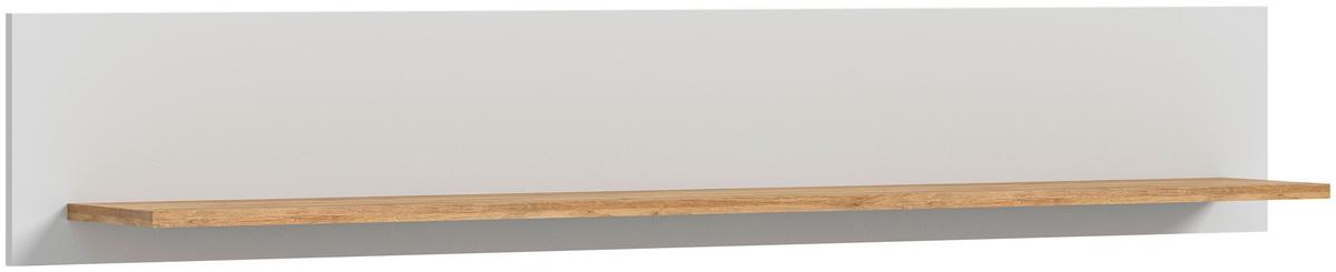 Wandboard Ashton ca. 150x25 cm Aschgrau/Eiche - Eichefarben/Grau, Design, Holzwerkstoff (150/25/22cm) - MID.YOU