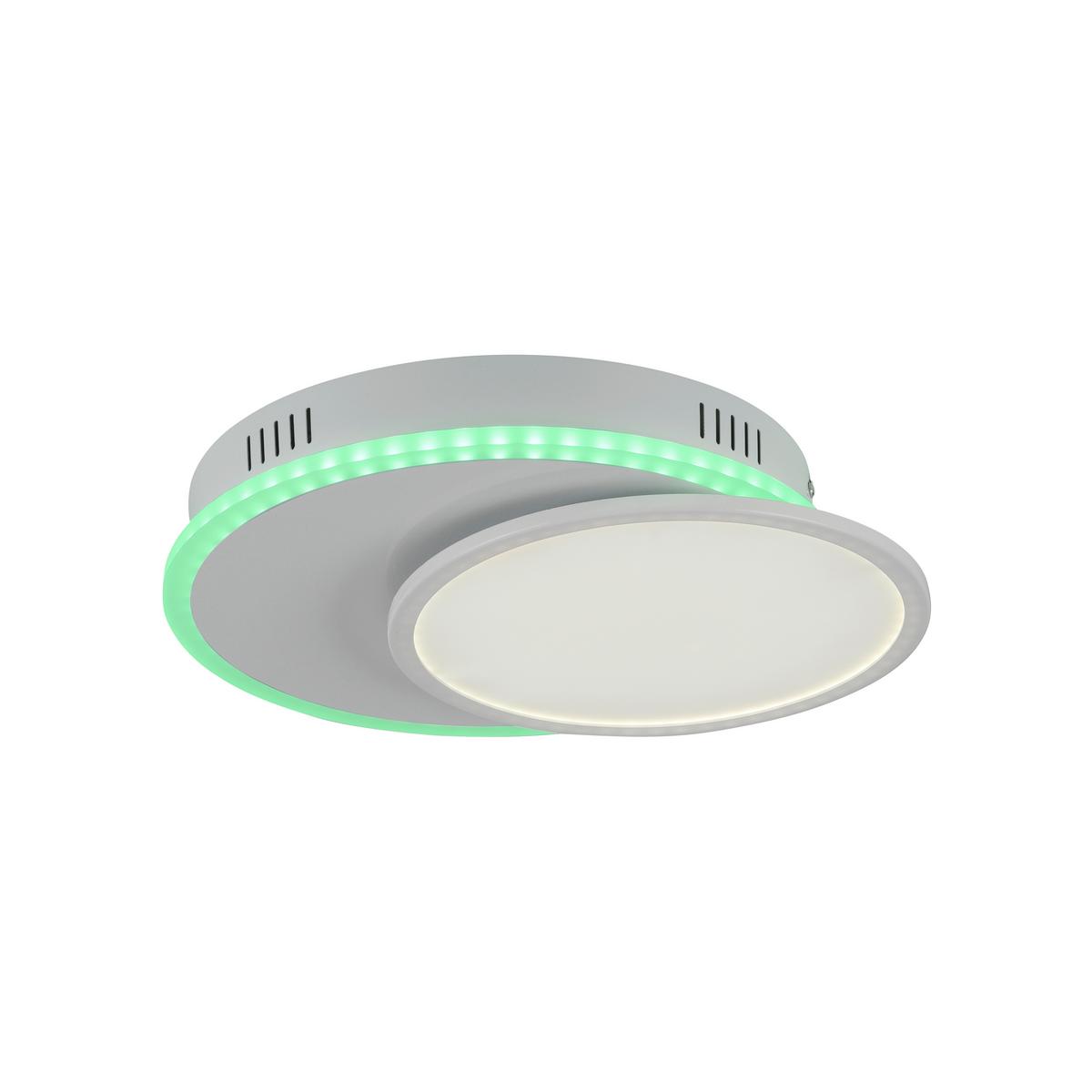 LED-Deckenleuchte Arenda Weiß max. 16 Watt - Weiß, Design, Kunststoff/Metall (45/33/7,5cm)