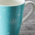 Kaffeebecher aus Porzellan 30 ml ''X-Mas'' - Türkis/Weiß, KONVENTIONELL, Keramik - Vivo Kaffeebecher aus Porzellan 30 ml ''X-Mas'' - Türkis/Weiß, KONVENTIONELL, Keramik - Vivo