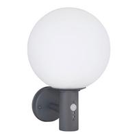 Aussenwandleuchte 31860slmds - Weiss/Anthrazit, Konventionell, Glas/Metall (25/37cm) - Globo