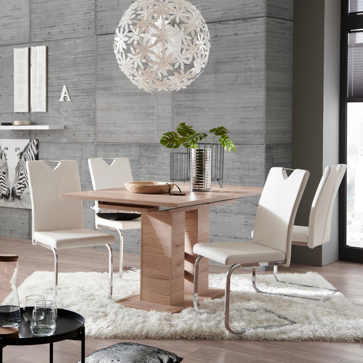 Raztegljiva Miza Helena, Barva Hrasta, 140-220 X 90 Cm - barve hrasta, Konvencionalno, leseni material (140-220/76/90cm) - Mömax