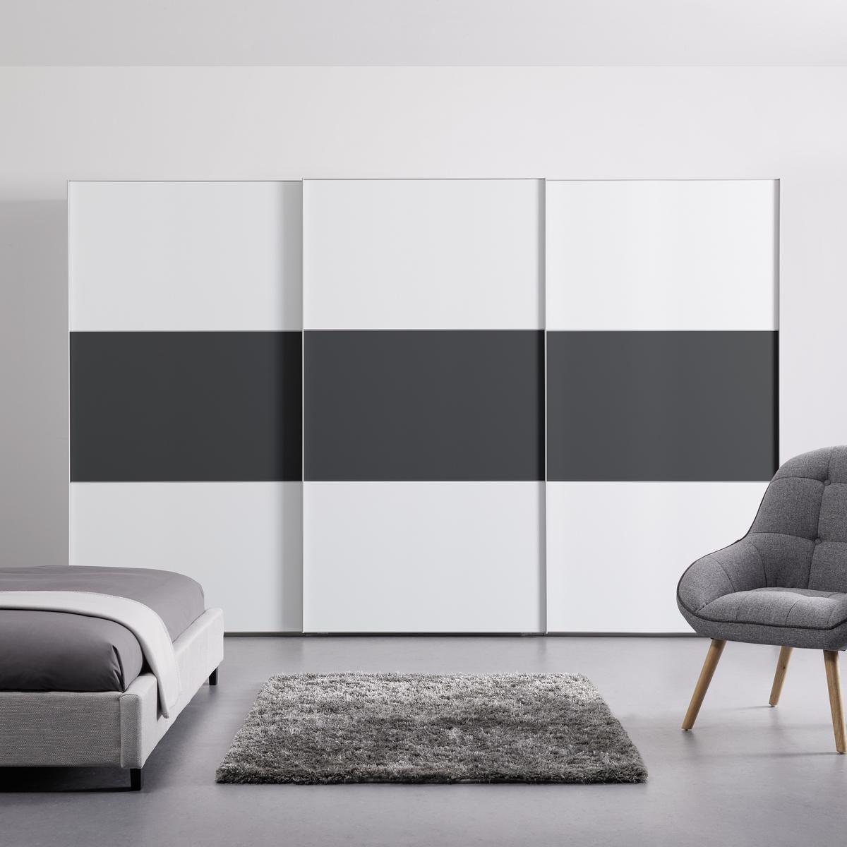 Ormar S Kliznim Vratima Includo - bijela/antracit, Design (336/222/68cm) - Premium Living