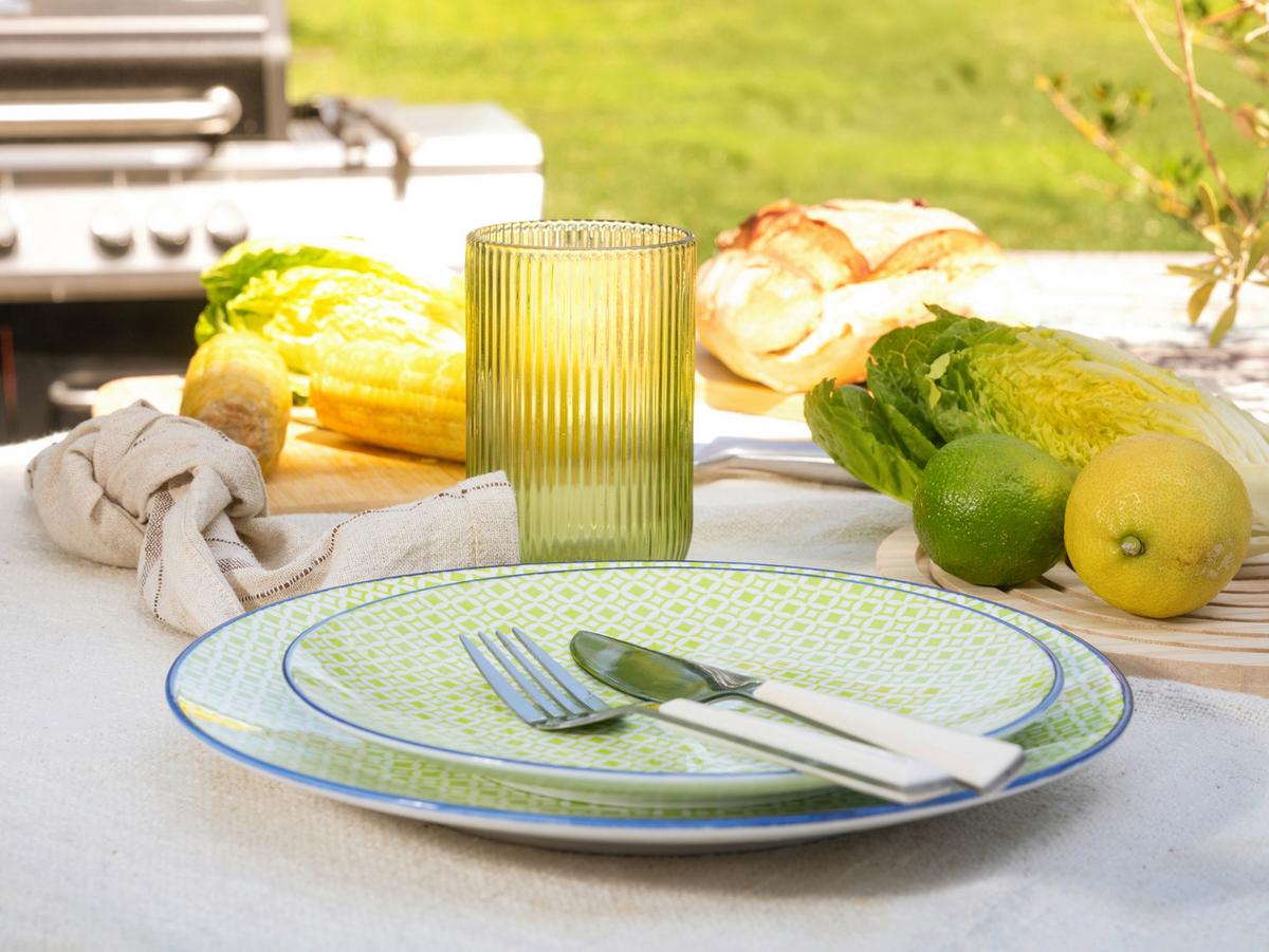 Servis 16/1 24780 Mediterran Grün - svijetlo zelena/bijela, Basics, keramika - Creatable